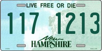 NH license plate 1171213