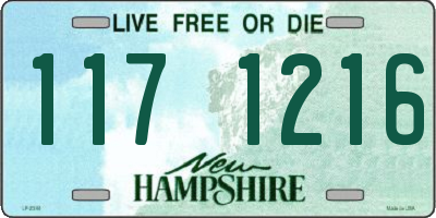 NH license plate 1171216