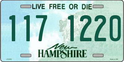 NH license plate 1171220