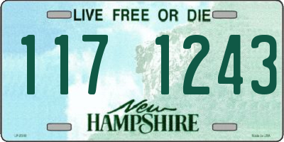 NH license plate 1171243
