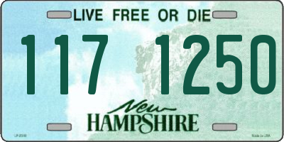 NH license plate 1171250