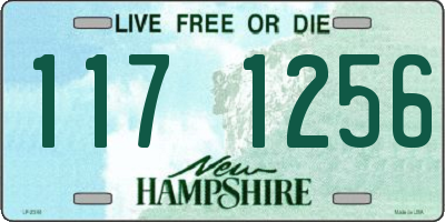 NH license plate 1171256
