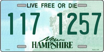 NH license plate 1171257