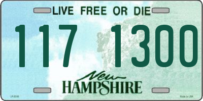 NH license plate 1171300