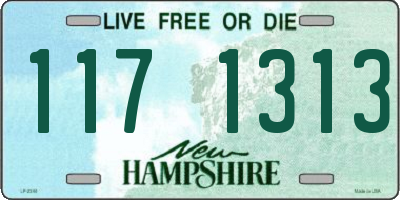 NH license plate 1171313
