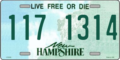 NH license plate 1171314