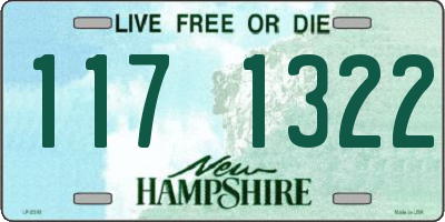 NH license plate 1171322