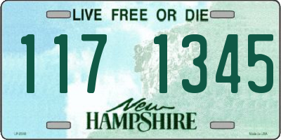 NH license plate 1171345