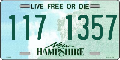NH license plate 1171357