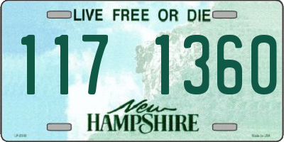 NH license plate 1171360