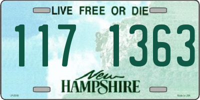 NH license plate 1171363
