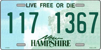 NH license plate 1171367