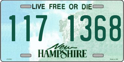 NH license plate 1171368