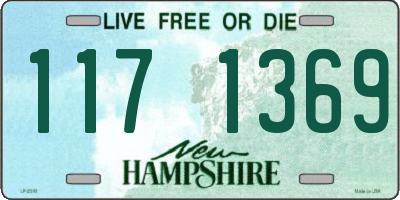 NH license plate 1171369