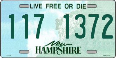 NH license plate 1171372