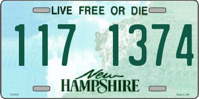 NH license plate 1171374