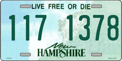 NH license plate 1171378