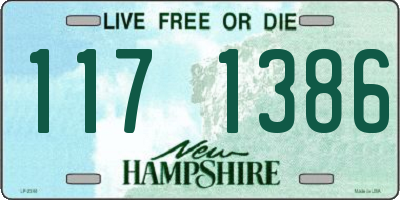 NH license plate 1171386