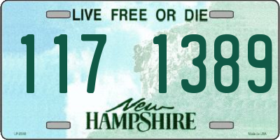 NH license plate 1171389