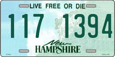 NH license plate 1171394