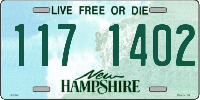 NH license plate 1171402