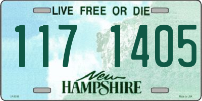 NH license plate 1171405