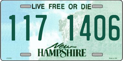 NH license plate 1171406