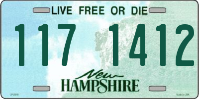 NH license plate 1171412