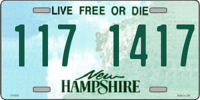 NH license plate 1171417