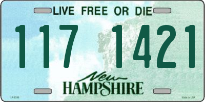 NH license plate 1171421