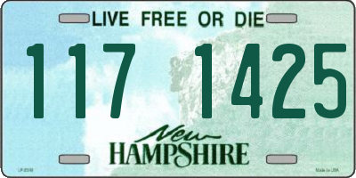 NH license plate 1171425