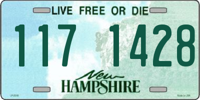 NH license plate 1171428
