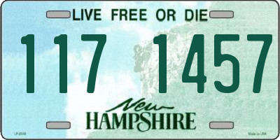 NH license plate 1171457