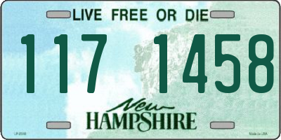 NH license plate 1171458