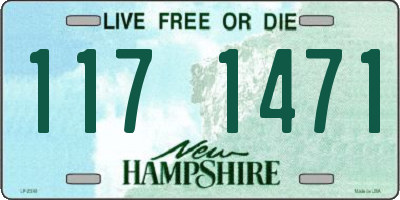 NH license plate 1171471
