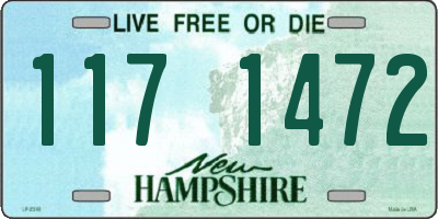 NH license plate 1171472