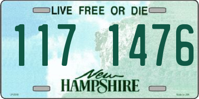 NH license plate 1171476