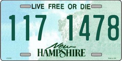 NH license plate 1171478