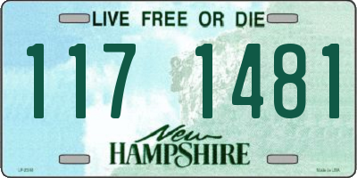 NH license plate 1171481