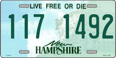 NH license plate 1171492