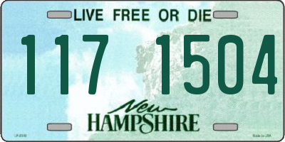 NH license plate 1171504