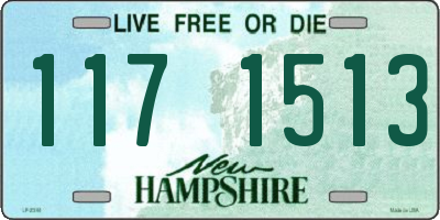 NH license plate 1171513