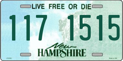NH license plate 1171515