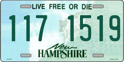 NH license plate 1171519