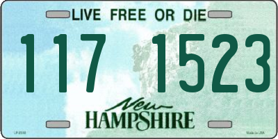 NH license plate 1171523