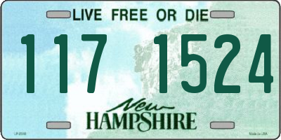 NH license plate 1171524