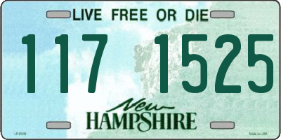 NH license plate 1171525