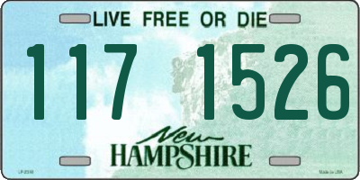 NH license plate 1171526