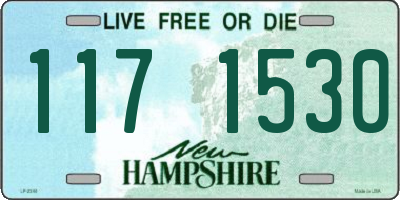 NH license plate 1171530