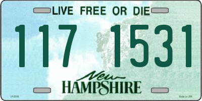 NH license plate 1171531